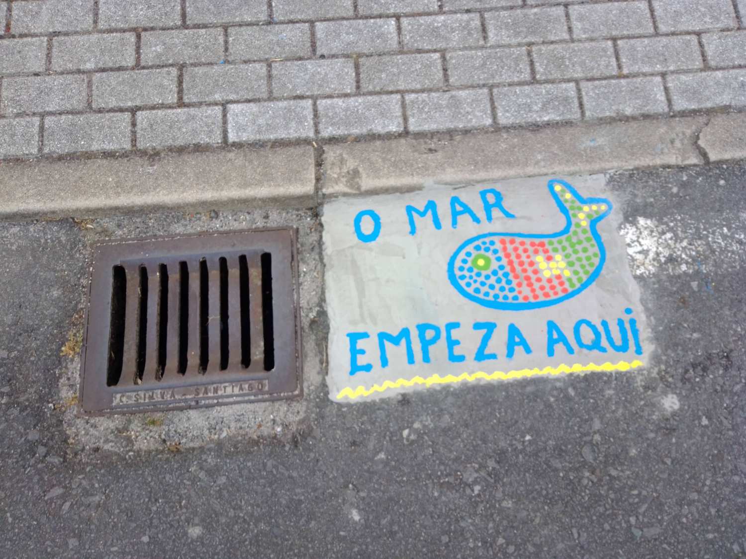 Pintada nun sumidoiro o mar comeza aquí