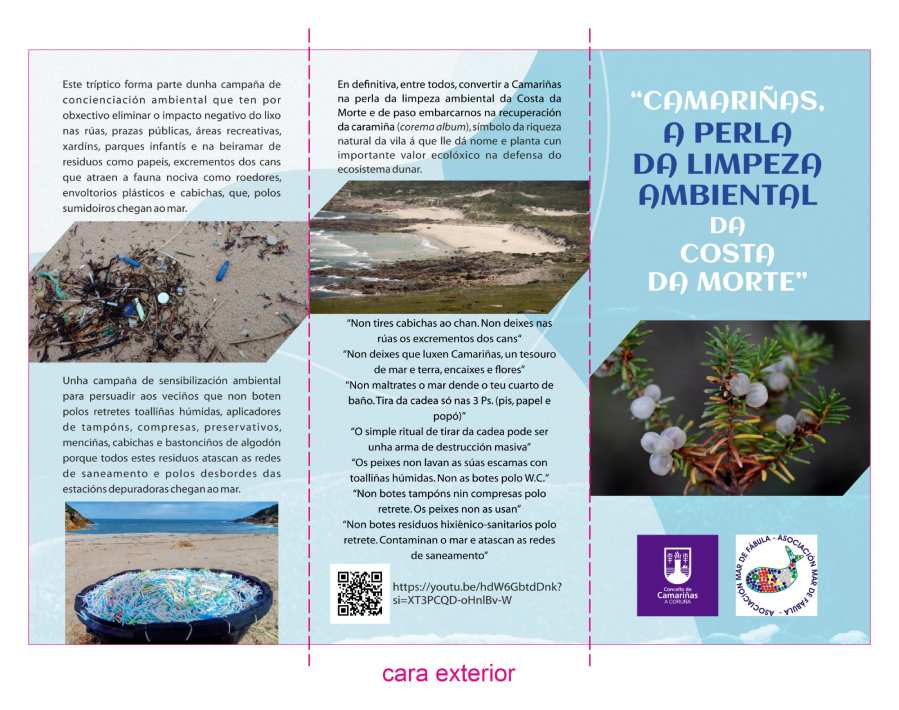 Tríptico a perla da limpeza ambiental